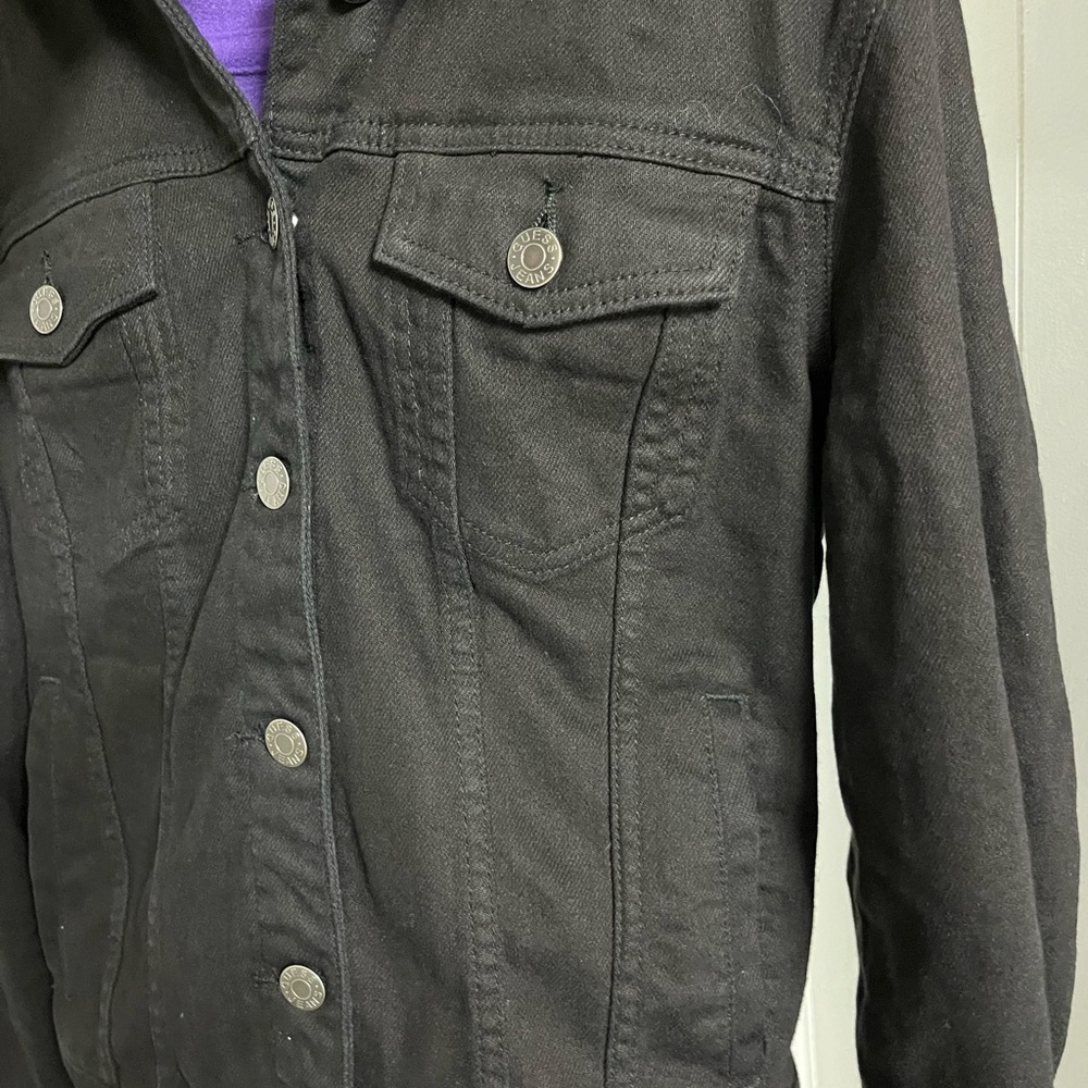 Guess Stella black hooded denim jacket - Picture 9 of 12